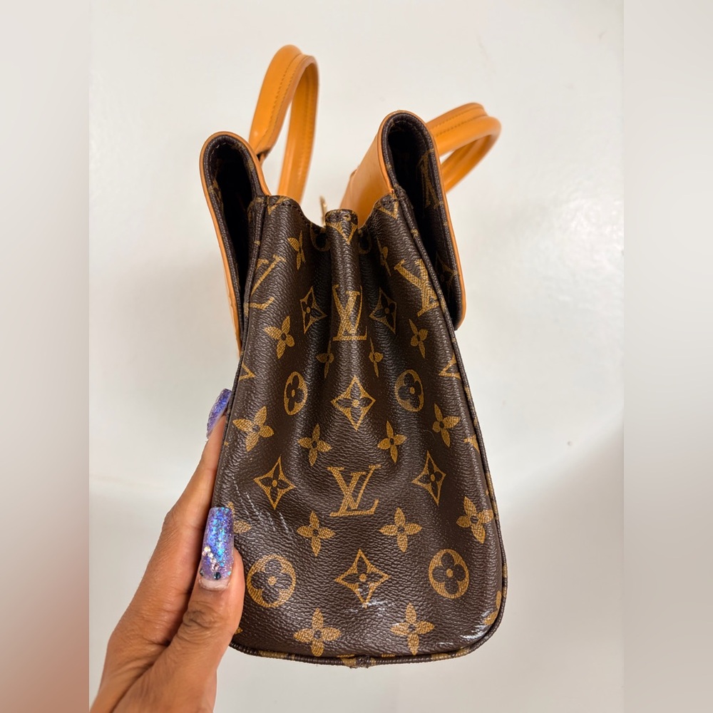 Luxury Venus Brown Monogram Canvas Brea Small Briefcase - Picture 12 of 12